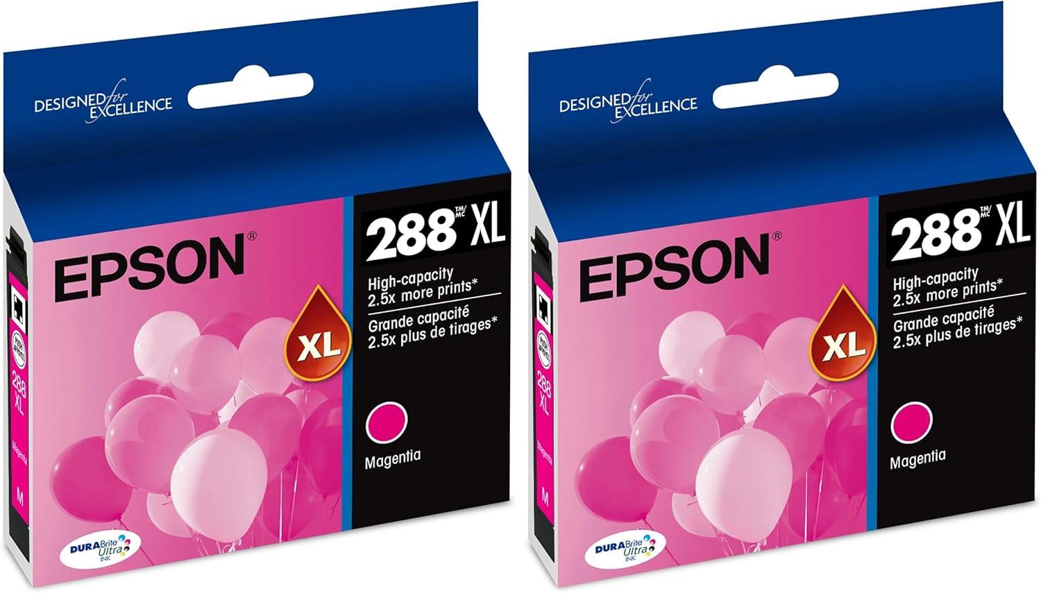 imageEPSON 288 DURABrite Ultra Ink High Capacity Magenta Cartridge T288XL320S Works with Expression XP330 XP430 XP434 XP340 XP440 XP446Magenta