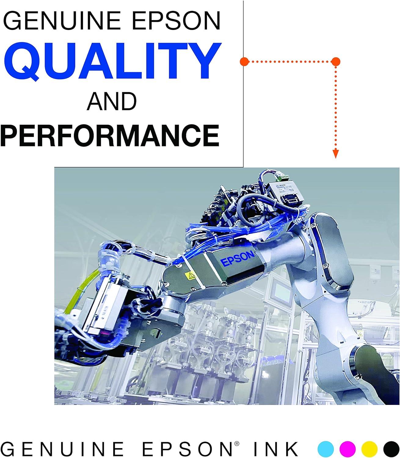 imageEPSON 702 DURABrite Ultra Ink High Capacity Black Cartridge T702XL120S Works with WorkForce Pro WF3720 WF3730 WF3733Black and color combo pack