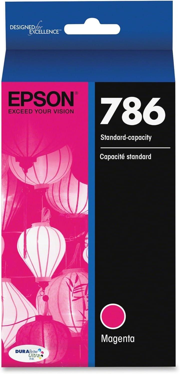 imageEPSON 786 DURABrite Ultra Ink Standard Capacity Magenta Cartridge T786320 Works with WorkForce WF5110 WF5190 WF5620 WF5690