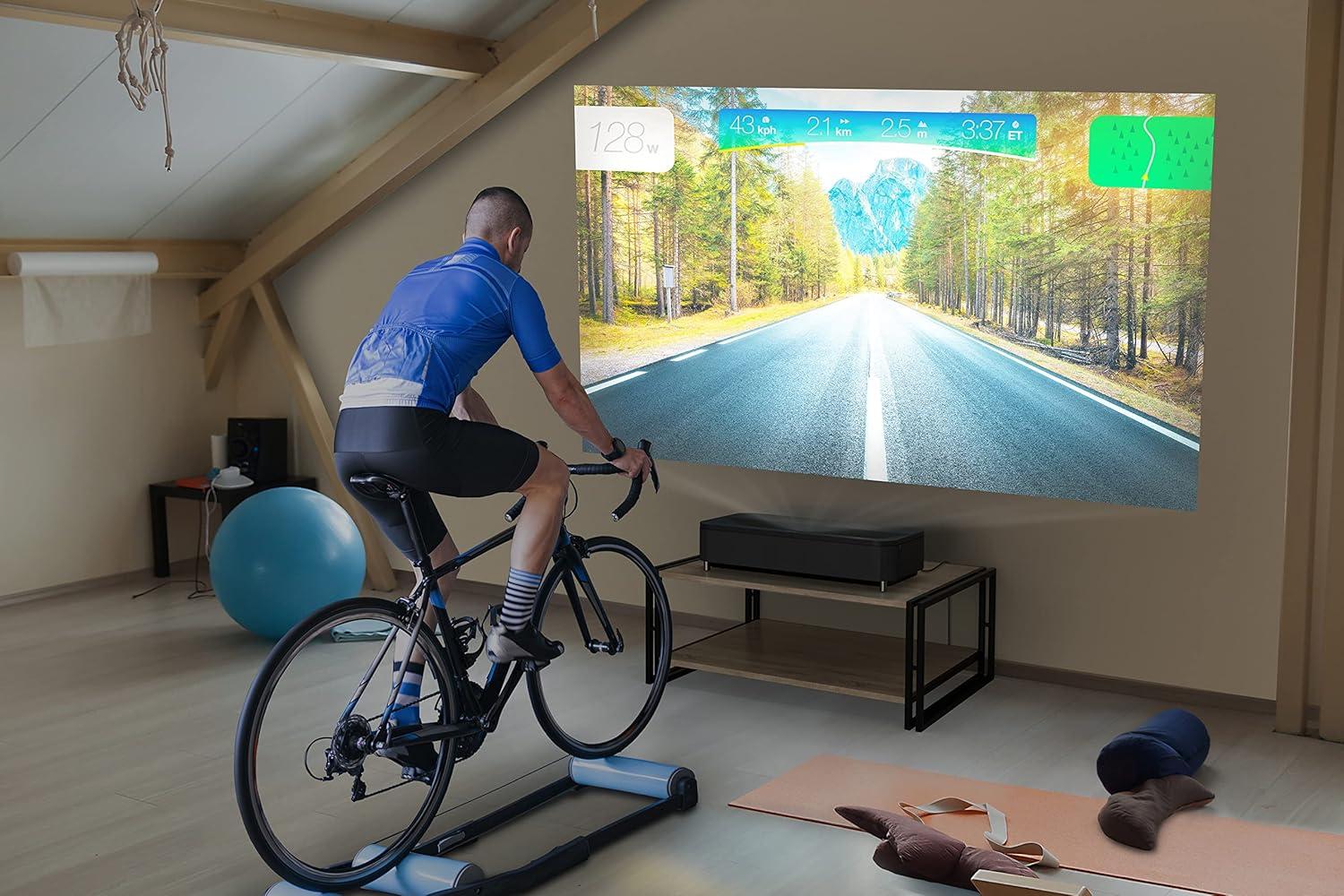 imageEpson EpiqVision Ultra LS800 Ultra Short Throw 3Chip 3LCD Smart Streaming Laser Projector 4000 Lumens 4K PROUHD HDR 150quot Android TV 21ch Yamaha Builtin Speakers WhiteBlack