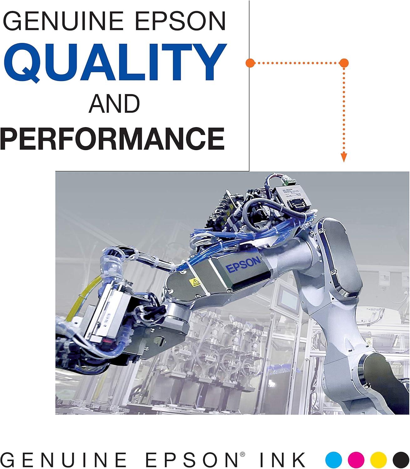 imageEpson T702XL120S DURABrite Ultra Black High Capacity Cartridge Ink ampamp T702520S DURABrite Ultra Color Combo Pack Standard Capacity Cartridge Ink