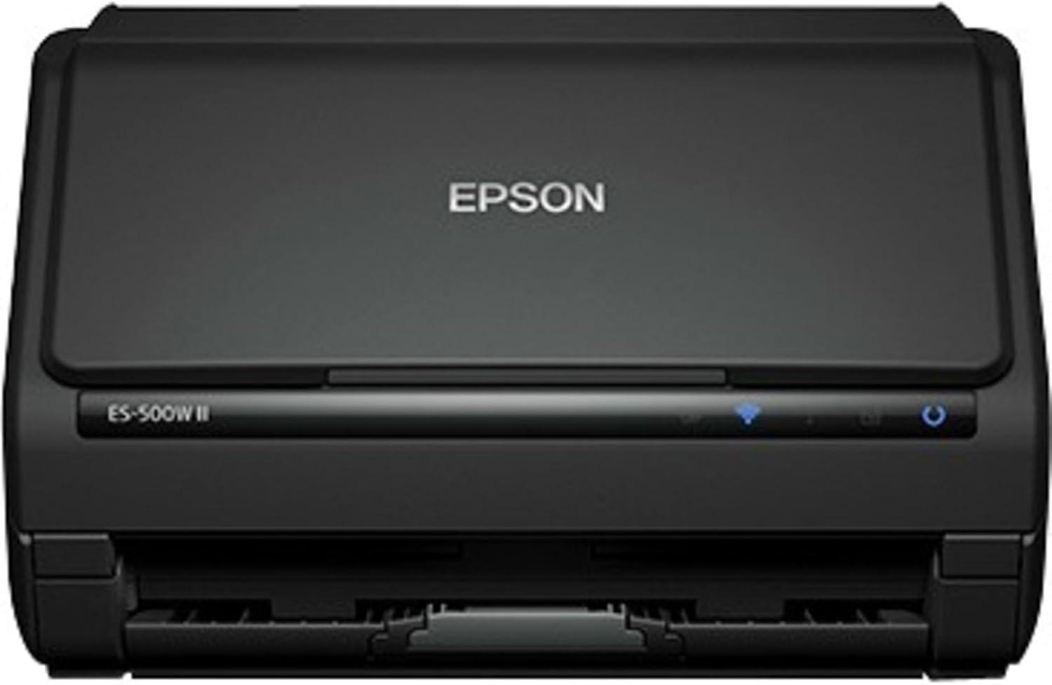 imageEpson Workforce ES500W II Wireless Color Duplex Desktop Document Scanner for PC and Mac with Auto Document Feeder ADF and Scan from Smartphone or Tablet RenewedES500W II  New