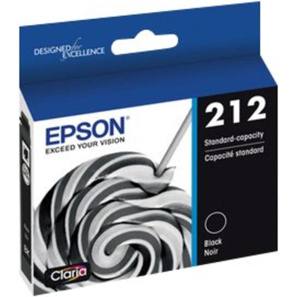 imageEPSON 212 Claria Ink Standard Capacity Black Dual Cartridge Pack T212120D2 Works with WorkForce WF2830 WF2850 Expression XP4100 XP4105ClariaInk Black Dual