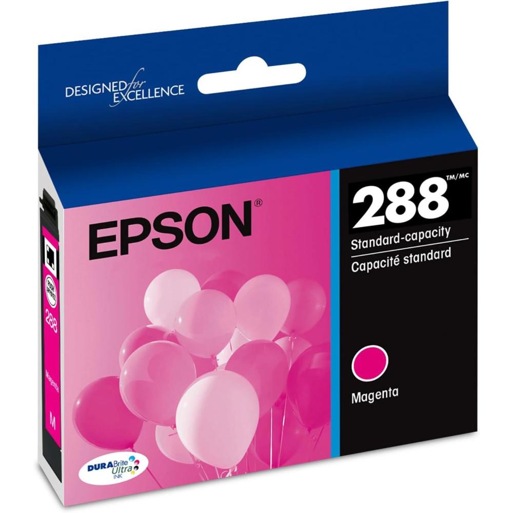 imageEPSON 288 DURABrite Ultra Ink Standard Capacity Magenta Cartridge T288320S Works with Expression XP330 XP430 XP434 XP340 XP440 XP4461 Count Pack of 1