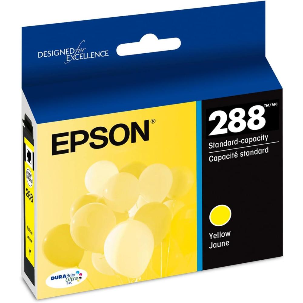 imageEPSON 288 DURABrite Ultra Ink Standard Capacity Yellow Cartridge T288420S Works with Expression XP330 XP430 XP434 XP340 XP440 XP446