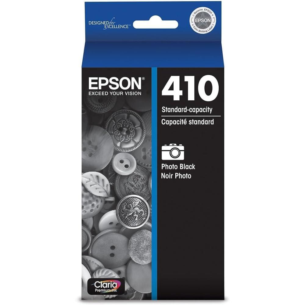 imageEPSON 410 Claria Premium Ink Standard Capacity Photo Black Cartridge T410120S Works with Expression Premium XP530 XP630 XP640 XP7100 XP830