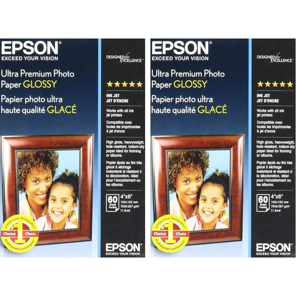 imageEPSON 60Sheet 4X6 Glossy Ultra Premium Photo Paper60
