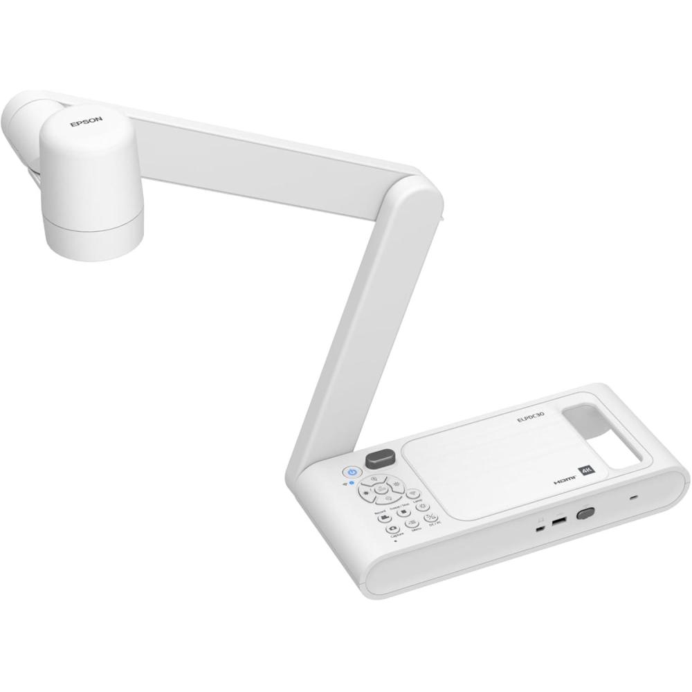 imageEpson DC13 HighDefinition Document Camera with HDMI 16x Digital Zoom and 1080p ResolutionWhiteDC30  4K  10x Optical Zoom