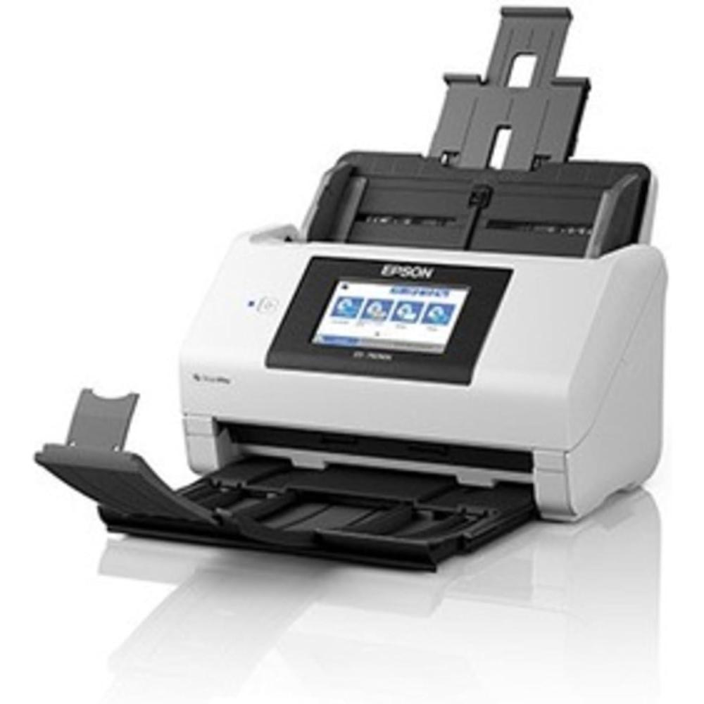 imageEpson DS790WN Wireless Network Color Document Scanner for PC and Mac with Duplex Scanning PCFree Scanning 100page Auto Document Feeder ADF and 43quot Color LCD Touchscreen