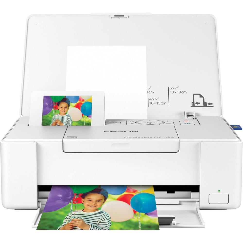 imageEpson PictureMate PM400 Wireless Compact Color Photo Printer Renewed White XLarge