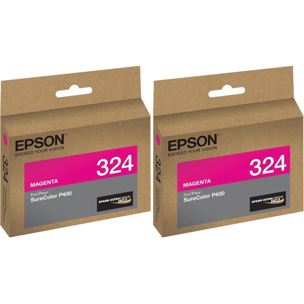 imageEpson T324320 Epson UltraChrome HG2 Ink MagentaStandard Pack of 2