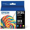 EPSON 212 Claria Ink High Capacity Black & Standard Color Cartridge Combo Pack (T212XL-BCS) + EPSON 212 Claria Ink High Capacity Black Cartridge (T212XL120-S)
