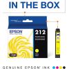 EPSON 212 Claria Ink Standard Capacity Yellow Cartridge (T212420-S) Works with WorkForce WF-2830, WF-2850, Expression XP-4100, XP-4105(1 Count (Pack of 2))