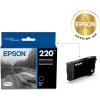 EPSON 220 DURABrite Ultra Ink Standard Capacity Cyan Cartridge (T220220-S) Works with WorkForce WF-2630, WF-2650, WF-2660, WF-2750, WF-2760, Expression XP-320, XP-420, XP-424, 1 Count (Pack of 1)(Black)