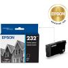 EPSON 232 Claria Ink Standard Capacity Black Cartridge (T232120-S) Works with WorkForce WF-2930, WF-2950, Expression XP-4200, XP-4205(INKJET)