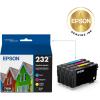 EPSON 232 Claria Ink Standard Capacity Black & Color Cartridge Combo Pack (T232120-BCS) Works with WorkForce WF-2930, WF-2950, Expression XP-4200, XP-4205(Ink Cartridge)
