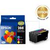 EPSON 288 DURABrite Ultra Ink Standard Capacity Color Combo Pack (T288520-S) Works with Expression XP-330, XP-430, XP-434, XP-340, XP-440, XP-446
