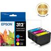 EPSON 312 Claria Photo HD Ink Standard Capacity (T312923-S) Works with Expression Photo XP-8500, XP-8600, XP-8700, XP-15000, Cyan,Magenta and Yellow(Cartridge Ink)