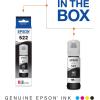 EPSON 522 EcoTank Ink Ultra-high Capacity Bottle Black (T522120-S) Works with EcoTank ET-2720, ET-2800, ET-2803, ET-2840, ET-4700, ET-4800, ET-4810(Ultra-high Capacity (Pack of 2))