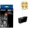 EPSON 802 DURABrite Ultra Ink High Capacity Cyan Cartridge (T802XL220-S) Works with WorkForce Pro WF-4720, WF-4730, WF-4734, WF-4740(Black)