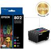 EPSON 802 DURABrite Ultra Ink Standard Capacity Black & Color Cartridge Combo Pack (T802120-BCS) Works with WorkForce Pro WF-4720, WF-4730, WF-4734, WF-4740