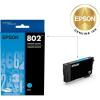 EPSON 802 DURABrite Ultra Ink Standard Capacity Cyan Cartridge (T802220-S) Works with WorkForce Pro WF-4720, WF-4730, WF-4734, WF-4740