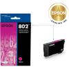 EPSON 802 DURABrite Ultra Ink Standard Capacity Magenta Cartridge (T802320-S) Works with WorkForce Pro WF-4720, WF-4730, WF-4734, WF-4740