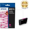 EPSON 812 DURABrite Ultra Ink High Capacity Magenta Cartridge (T812XL320-S) Works with WorkForce Pro WF-7310, WF-7820, WF-7840, WorkForce EC-C7000(Ink)