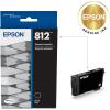 EPSON 812 DURABrite Ultra Ink Standard Capacity Black Cartridge (T812120-S) Works with WorkForce Pro WF-7310, WF-7820, WF-7840, WorkForce EC-C7000(1 Count (Pack of 1))