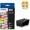 EPSON 812 DURABrite Ultra Ink Standard Capacity Color Combo Pack (T812520-S) Works with WorkForce Pro WF-7310, WF-7820, WF-7840, WorkForce EC-C7000(Ink)
