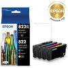 EPSON 822 DURABrite Ultra Ink High Capacity Black & Standard Color Cartridge Combo Pack (T822XL-BCS) Works with WorkForce Pro WF-3820, WF-3823, WF-4820, WF-4830, WF-4833, WF-4834(Ink)