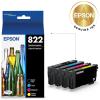 EPSON 822 DURABrite Ultra Ink Standard Capacity Black & Color Cartridge Combo Pack (T822120-BCS) Works with WorkForce Pro WF-3820, WF-3823, WF-4820, WF-4830, WF-4833, WF-4834(Ink)