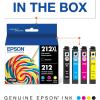 Epson 212 Claria Ink High Capacity Black & Standard Color Cartridge Combo Pack (T212XL-BCS) 212 Claria Ink Standard Capacity Color Combo Pack (T212520-S)