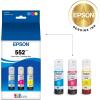 Epson 552 EcoTank Ink Ultra-high Capacity Bottle Three Color CMY Combo Pack (T552620-S) Works with EcoTank Photo ET-8500, ET-8550
