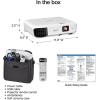 Epson EX3290 3-Chip 3LCD WXGA Projector, 4,000 Lumens High Color Brightness, 4,000 Lumens White Brightness, 2x HDMI, Built-in Speaker(Old Model)