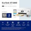Epson EcoTank ET-2850 Wireless Color All-in-One Cartridge-Free Supertank Printer with Scan, Copy and Auto 2-Sided Printing – Black, Medium(White)