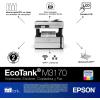 Epson EcoTank ET-M3170 Wireless Monochrome All-in-One Supertank Printer with ADF, Fax and Ethernet PLUS 2 Years of Unlimited Ink*, White
