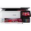 Epson EcoTank Photo ET-8500 Wireless Color All-in-One Supertank Printer with Scanner, Copier, Ethernet and 4.3-inch Color Touchscreen, White, Large