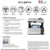 Epson EcoTank Pro ET-5150 Wireless Color All-in-One Supertank Printer with Scanner, Copier, Plus Auto Document Feeder, Large, White(ET-5180)