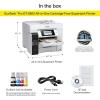 Epson EcoTank Pro ET-5800 Wireless Color All-in-One Supertank Printer with Scanner, Copier, Fax and Ethernet, White(ET-5800 (Renewed))