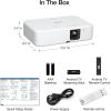 Epson EpiqVision Flex CO-FH02 Full HD 1080p Smart Streaming Portable Projector, 3-Chip 3LCD, 3,000 Lumen Color/White Brightness, Android TV, Bluetooth, 5W Speaker, Home Entertainment(CO-FH02)