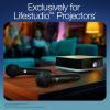 Epson Lifestudio Wireless Microphone for Karaoke, Portable, Works with Epson Lifestudio Projectors with Sound by Bose, 6 Sound Modes, Handheld Mic for Singing, Adult and Kids, Party (2 Pack)