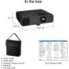 Epson Pro EX11000 3-Chip 3LCD Full HD 1080p Wireless Laser Projector, 4,600 Lumens Color/White Brightness, Miracast, 2 HDMI Ports, USB Power for Streaming, Built-in 16W Speaker