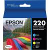 Epson T220120-BCS DURABrite Ultra Black & Color Combo Pack Standard Capacity Cartridge Ink, Black and Color Combo Pack & T220XL120-S DURA Ultra Black High Capacity Cartridge Ink