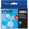 Epson T288XL120 288XL Expression Home XP-330 340 430 434 440 446 Ink Cartridge (Black) in Retail Packaging & T288XL220 DURA Ultra Cyan High Capacity Cartridge Ink