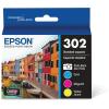 Epson T302XL-BCS Claria Premium Ink Cartridge Multi-Pack – High-Capacity Black and Standard & T302 Claria Standard-Capacity Ink Cartridge Multi-Pack – Photo Black and Color