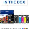 Epson T302XL-BCS Claria Premium Ink Cartridge Multi-Pack – High-Capacity Black and Standard-Capacity Photo Black and Color (CMYPB) & T302 Claria Premium Standard-Capacity Ink Cartridge – Black(High-capacity Black and Standard-capacity Photo Black and Color)