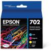 Epson T702120-BCS DURABrite Ultra Black and Color Combo Pack Standard Capacity Cartridge Ink & T702XL120-S DURABrite Ultra Black High Capacity Cartridge Ink