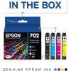 Epson T702120-BCS DURABrite Ultra Black and Color Combo Pack Standard Capacity Cartridge Ink & T702XL120-S DURABrite Ultra Black High Capacity Cartridge Ink