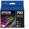Epson T702XL120-S DURABrite Ultra Black High Capacity Cartridge Ink & T702520-S DURABrite Ultra Color Combo Pack Standard Capacity Cartridge Ink